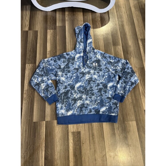Under Armour Men’s Hoodie Pull Over Sweatshirt Blue Sz Large - Picture 1 of 6